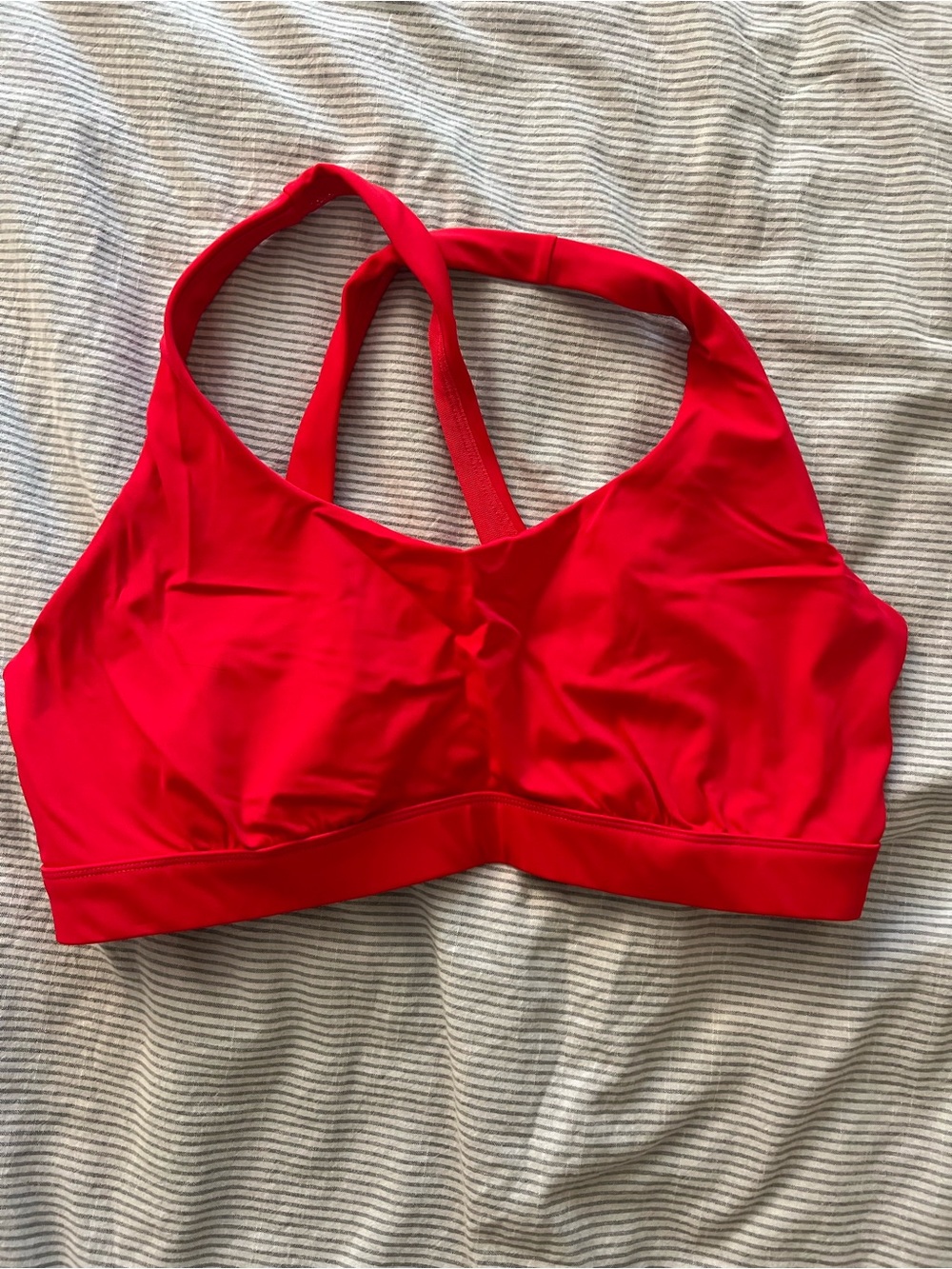 Athleta Red Racerback Swim Top